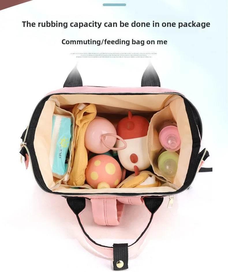 Personalized Name Mommy Bag Multi-functional Double Shoulder Storage Diaper Backpack for Outdoor Traveling Mom Gift - Empire P.E