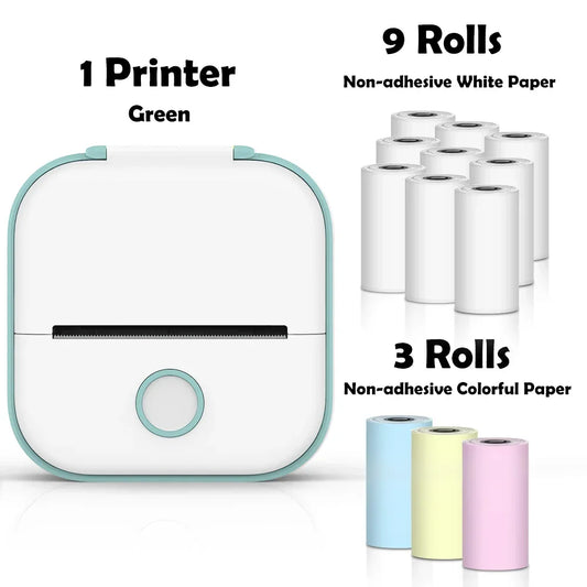Portable Mini Wireless Thermal Pocket Printer Self-adhesive Stickers - Empire P.E