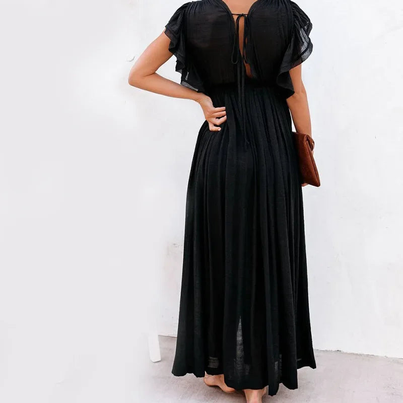 Sexy Bikini Cover-ups Long Tunic Beach Dress