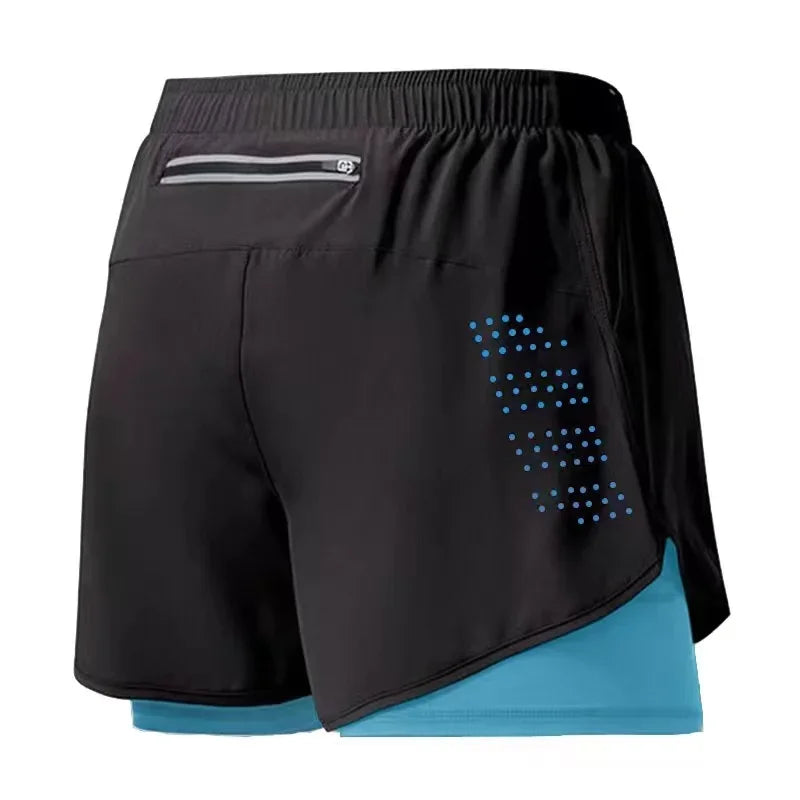Sport Shorts Men Sportswear 2 In 1 Short - Empire P.E