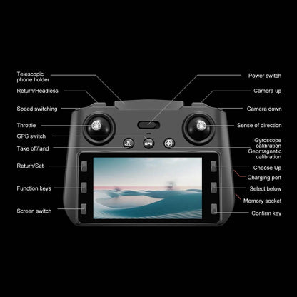 2024 New S Drone Professional 8k Camera Four-Axis Aerial Photography with Screen Remote Control 5G WIFI GPS FPV Dron RC 5000M - Empire P.E