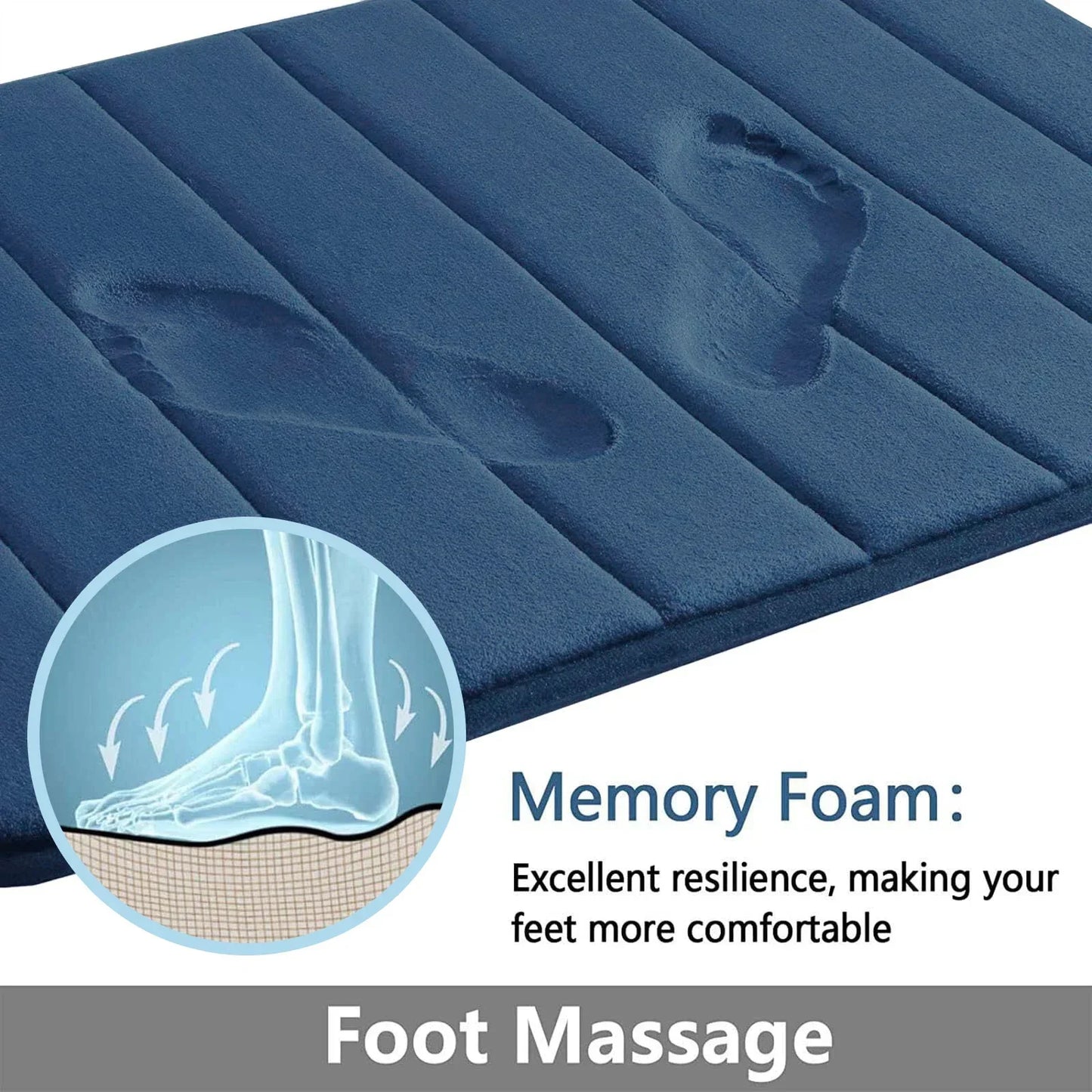 Super Absorbent Bath Mat Memory Foam - Empire P.E