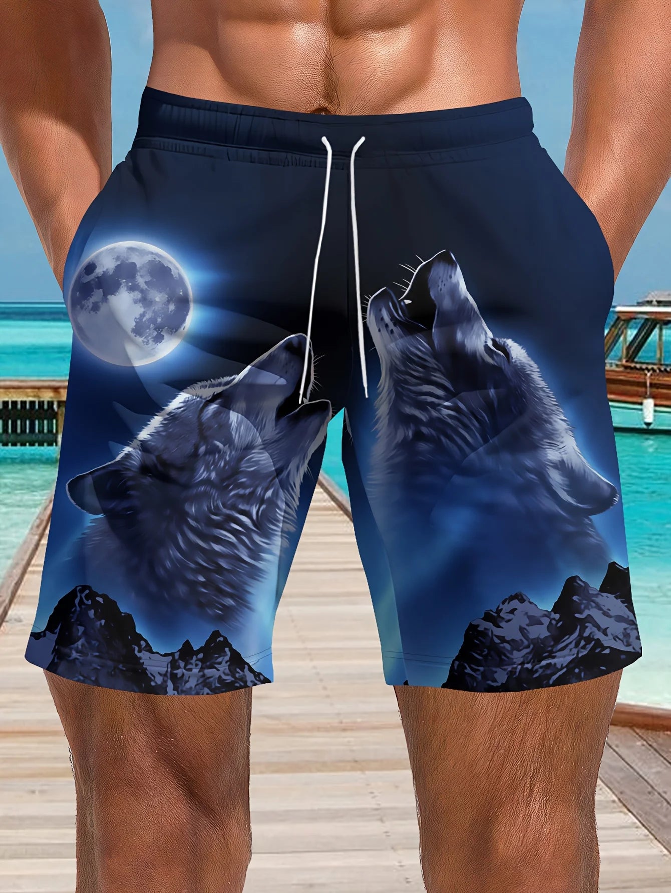 3D Printed Men's Beach Shorts