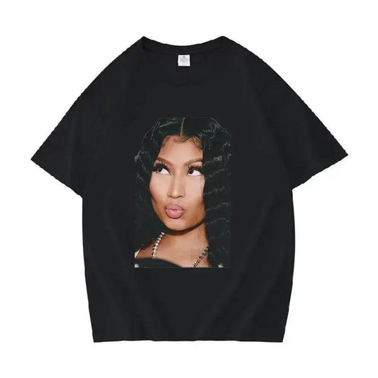 Funny Nicki Minaj Meme pattern Tshirt for womenhip-hop fashionretro rap Tshirtoversized Tshirt street wear - Empire P.E