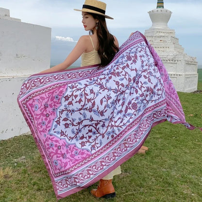 Women Bikini Large Sarong Wrap Scarf Brazilian Swimsuit Bathing Cover-ups