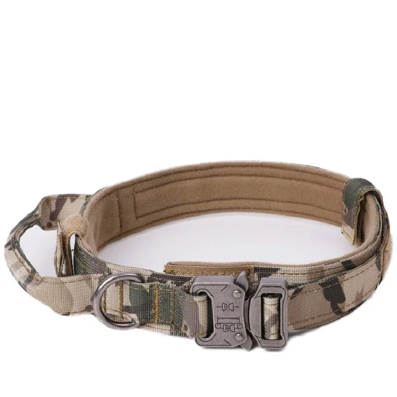 Pet Dog Collar Leash Set Nylon Material Durable Dog Collar Reflective Leash Pet Tactical Training Dog Collar Large Dog Leash Set - Empire P.E