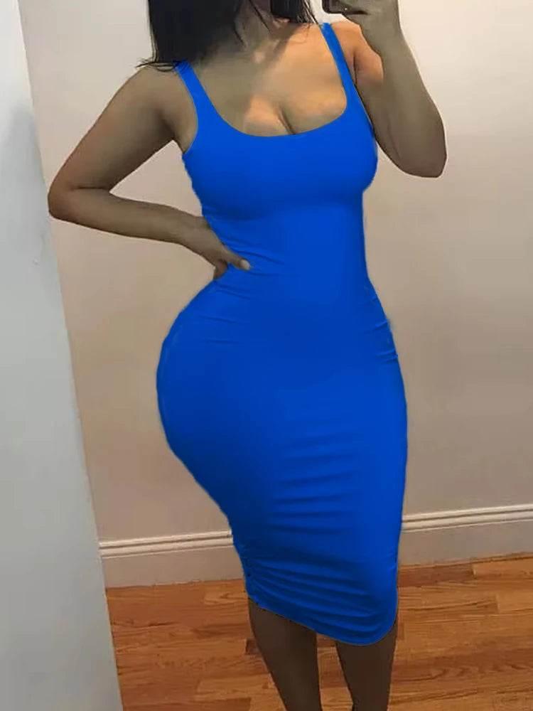 Summer Sexy Tank Top Dress European and American Plus Size - Empire P.E