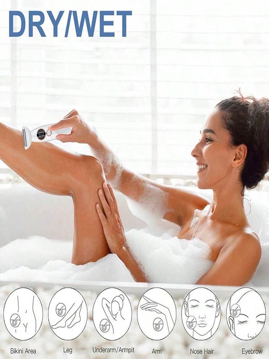Electric Women Razors,5 In 1 Electric Shaver Shaving Kit Razors For Face Nose Hair Eyebrow Arms Armpit Legs Hair Bikini Trimmer - Empire P.E