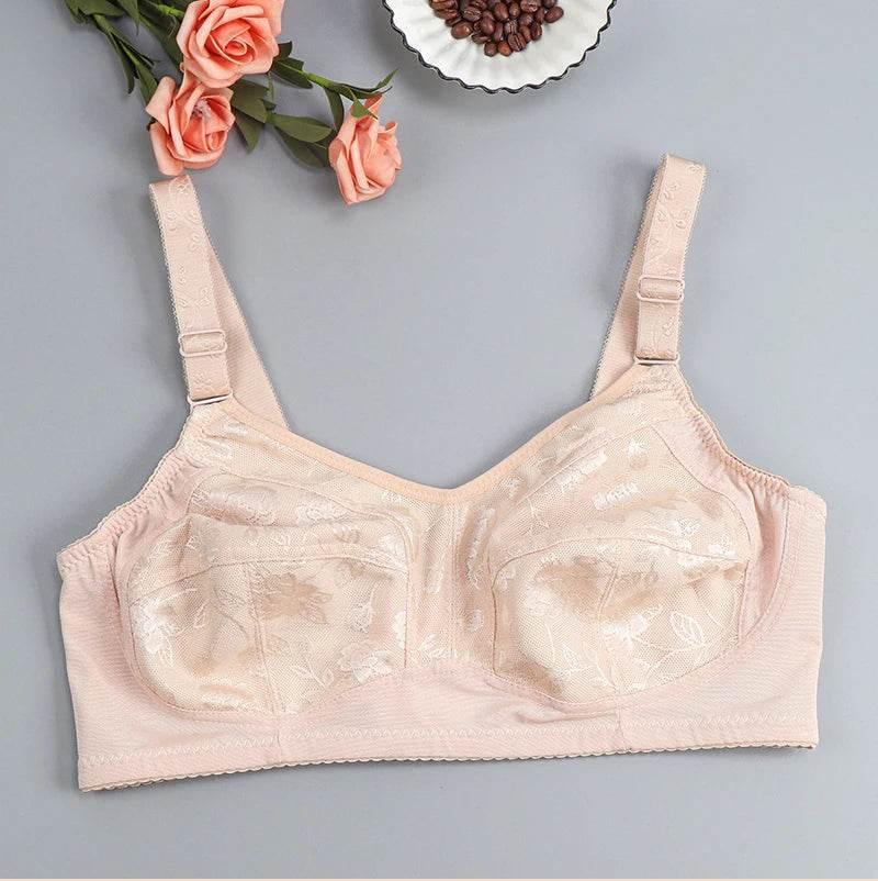 Black Big Women Bras Plus Size Lace Bra For Women Unlined Full Coverage - Empire P.E