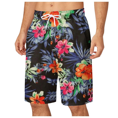 Men's Leaf Printed Sports Shorts