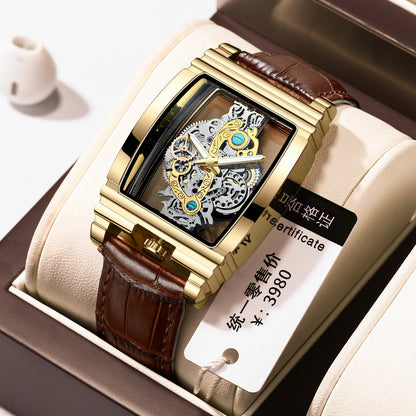 2024 Transparent Full Hollow Metal Leather Watches