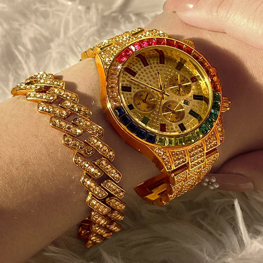 Women Quartz Watch Luxury Bracelet Chain Sets - Empire P.E