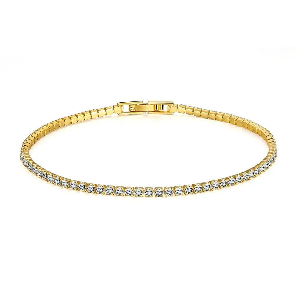 3mm 4mm D Color Moissanite Tennis Bracelet Full Diamond GRA 925 Sterling Silver - Empire P.E