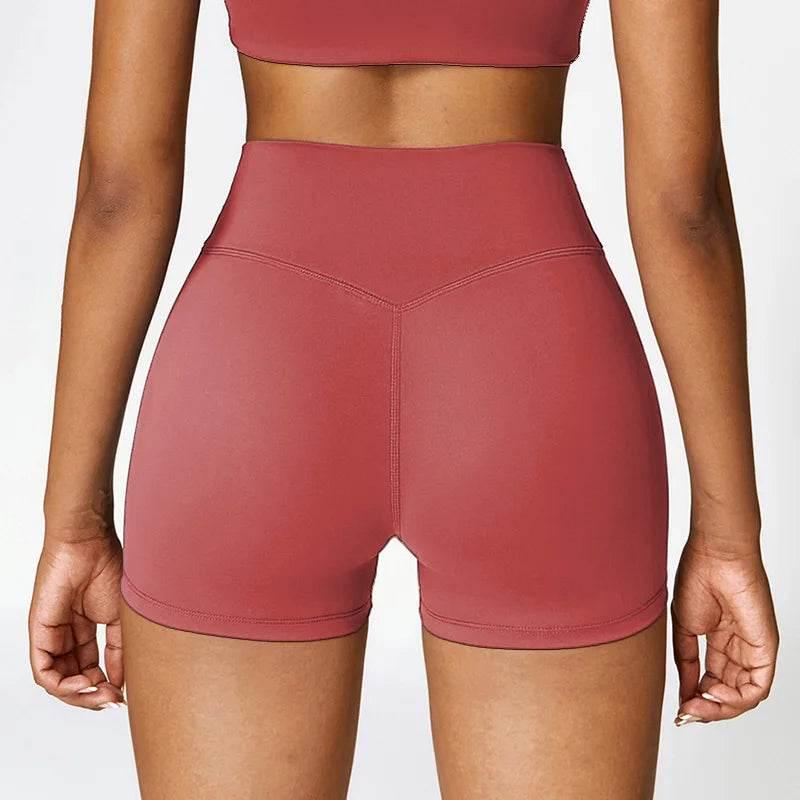Women's sports Yoga shorts High waist hip lift fitness running cycling quick dry Breathable Yoga women's 3 points yoga shorts - Empire P.E