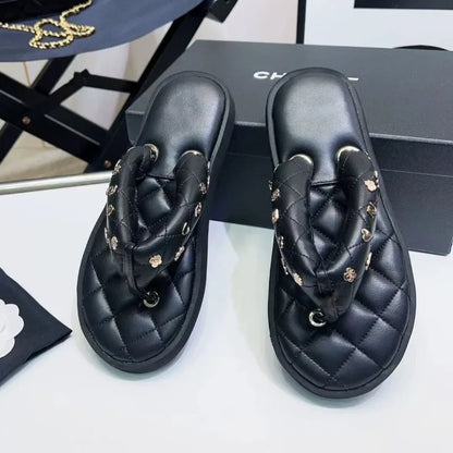 women's  luxury designer   flip flops