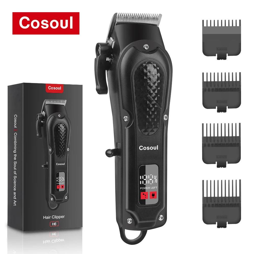 Cosoul Hair Clipper Compact Size LED Display Hair Length Adjustable - Empire P.E