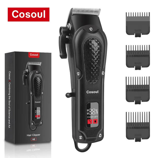 Cosoul Hair Clipper Compact Size LED Display Hair Length Adjustable - Empire P.E