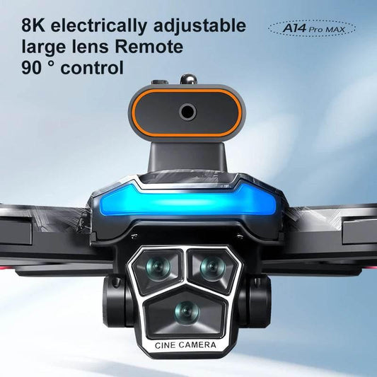 Drone with Camera Professional 4K HD Aerial Photography Dron GPS Return 4.5inch LCD Screen RC Quadcopter Three Camera Drone Toys - Empire P.E