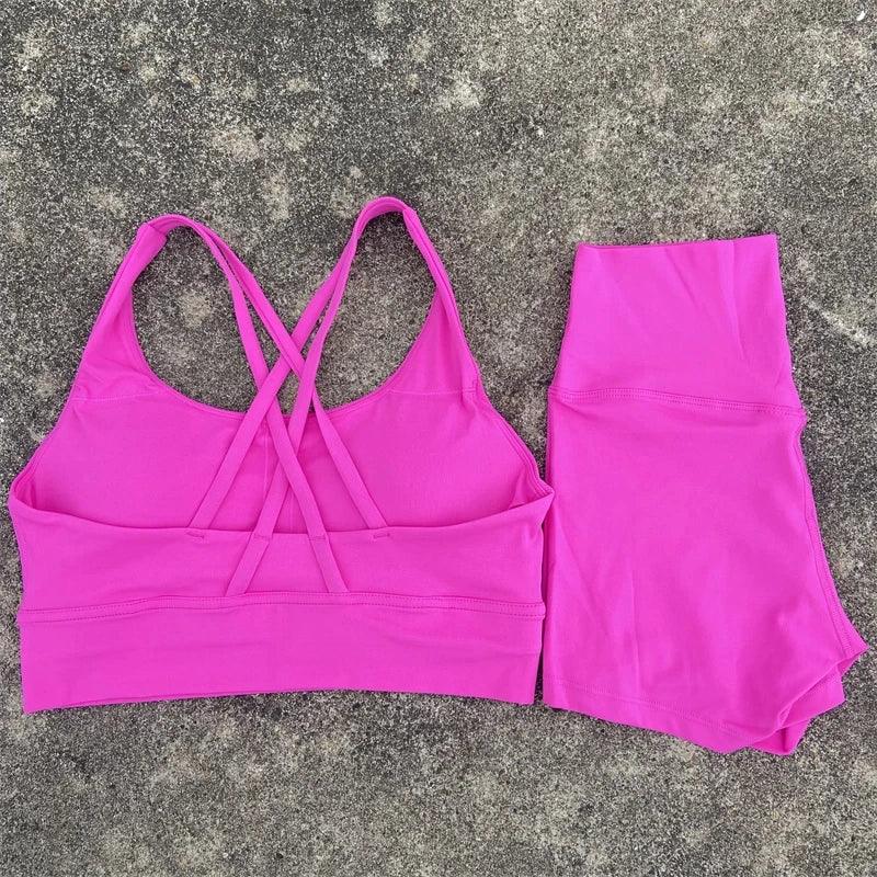 Yoga 2 Piece Gym Sports Shorts Set - Empire P.E