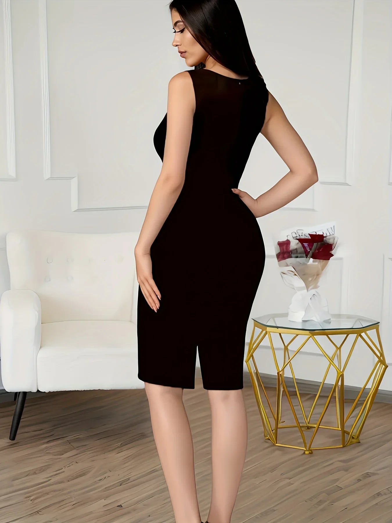 European and American cross-border spring and summer printed sexy dress - Empire P.E