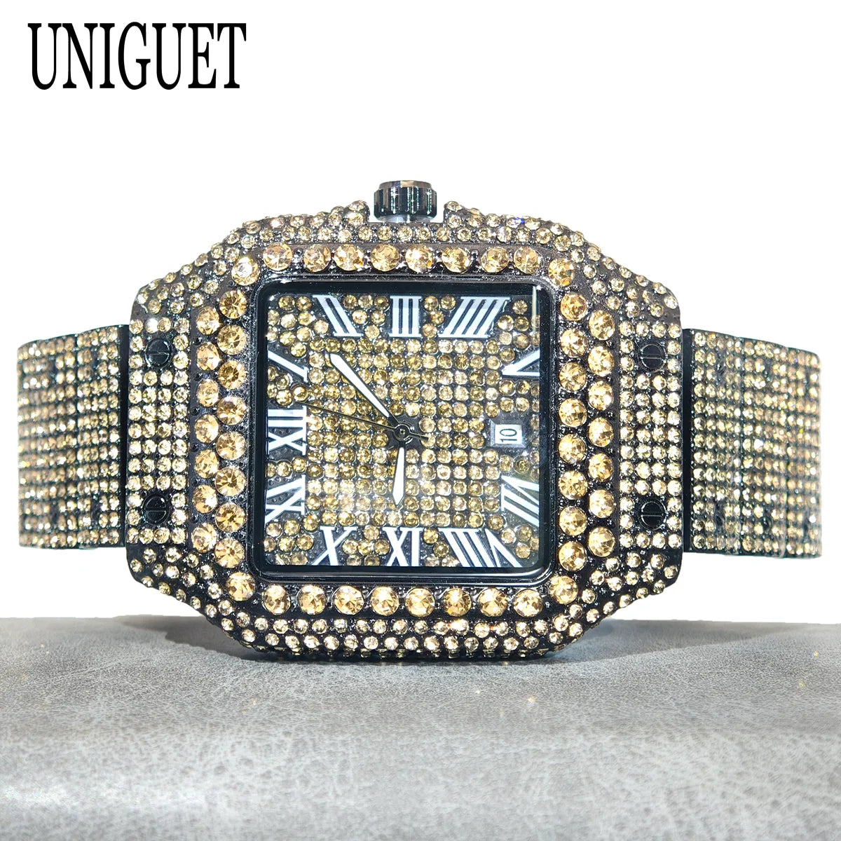 Green Diamond Watch For Men