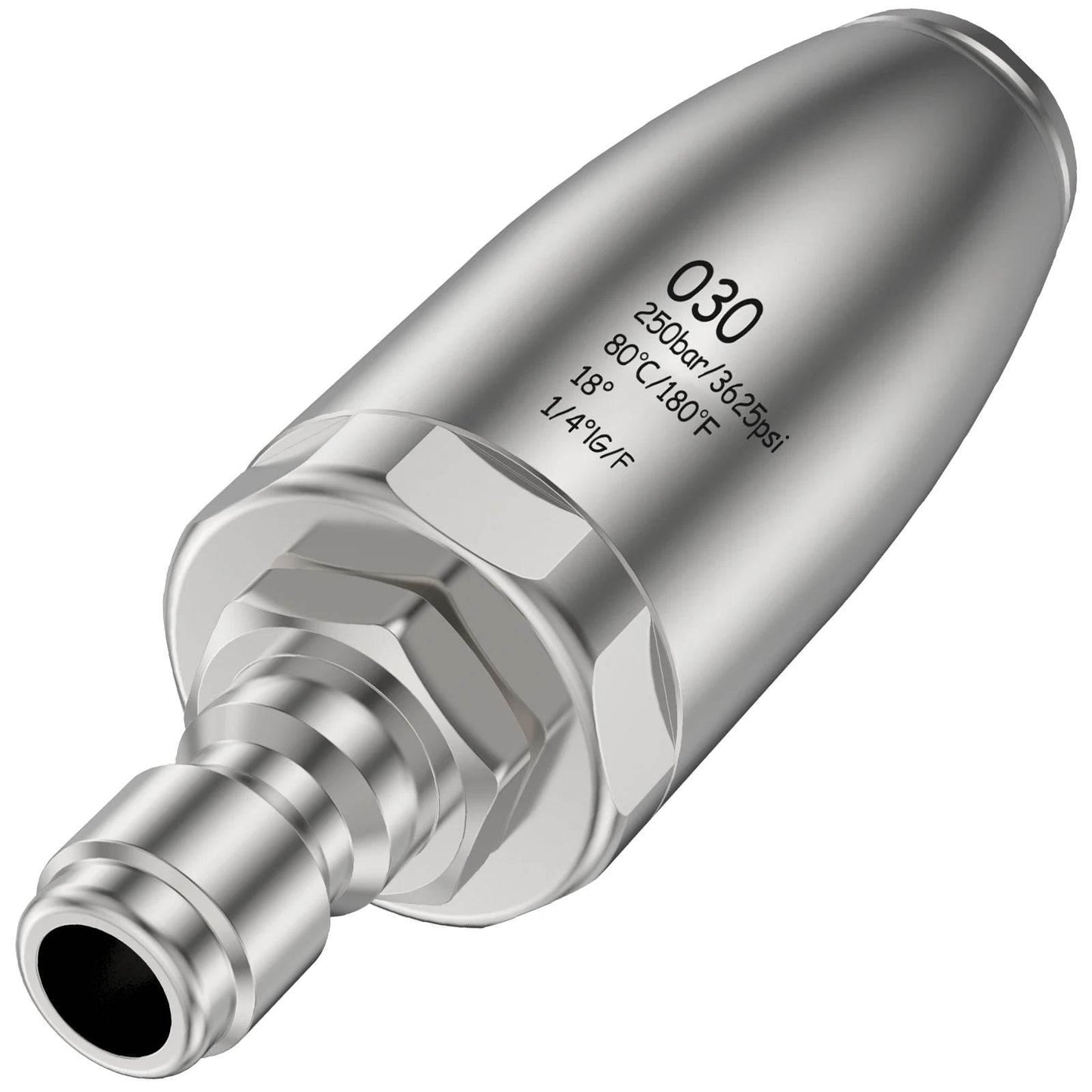 Pressure Washer Tips Turbo Nozzle With 1/4'' Quick Connect 360°Rotating Power Washer Nozzles 5000 PSI Spray Nozzle for Driveway - Empire P.E