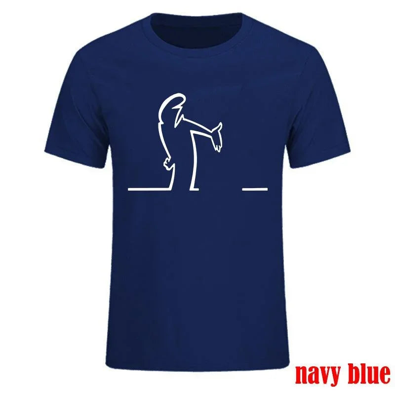 Men Balum La Linea Funny Graphic Tshirt