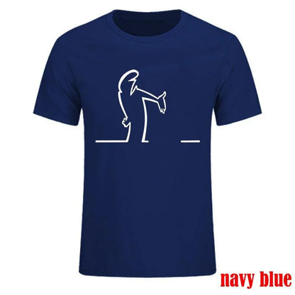 Men Balum La Linea Funny Graphic Tshirt