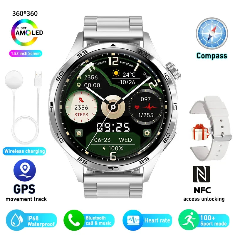 Smart Watch 5 Pro GPS NFC Smartwatch Men