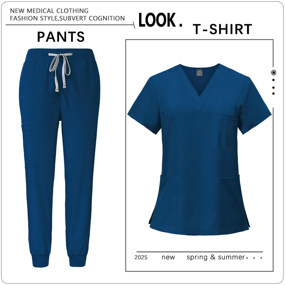 Clinic Workwear Unisex Medical Nurse Scrub Set