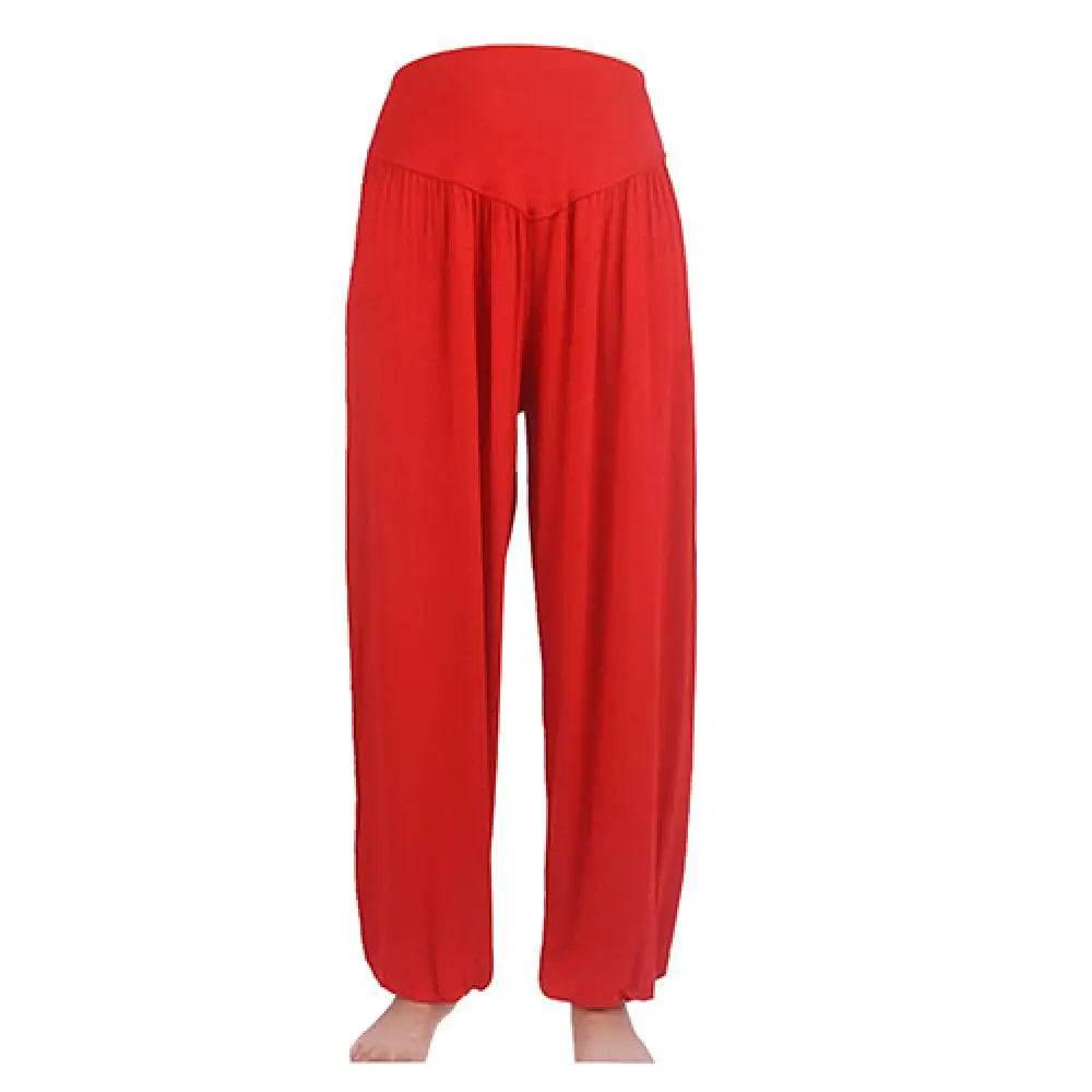 Women's Yoga Pants Comfy Harem Loose Long Pants Belly Dance Boho Sports Wide Trousers Women High Waist Yoga Pants Yoga Clothing - Empire P.E