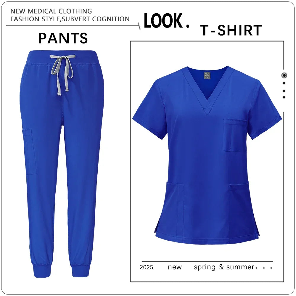 Clinic Workwear Unisex Medical Nurse Scrub Set