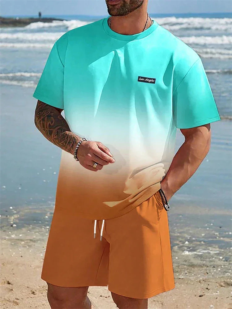 Summer Men's Suit Sportswear Fashion Casual Short Sleeve - Empire P.E