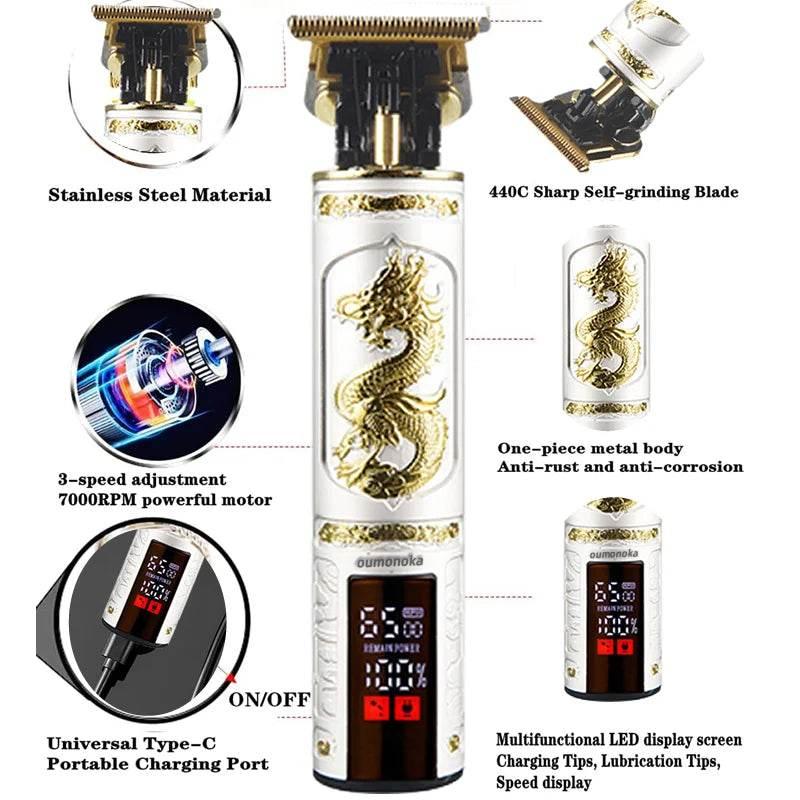 New WaterProof Professional Electric Shaver for Men Razor for Men Mower Beard Trimmer Barber Shaving Machine T9 Hair Clipper - Empire P.E