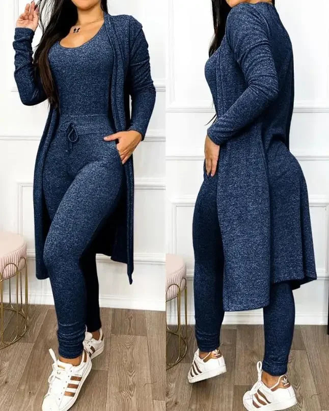 Two Piece Set Women Outfit Spring Fashion Drawstring Pocket Design - Empire P.E