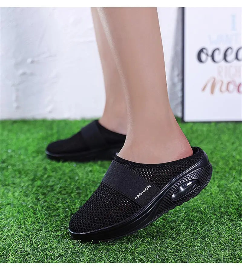 slip-ons without back female sneakers women's sport shoes professional running shoes black sports shoes skor walkx 1229 - Empire P.E