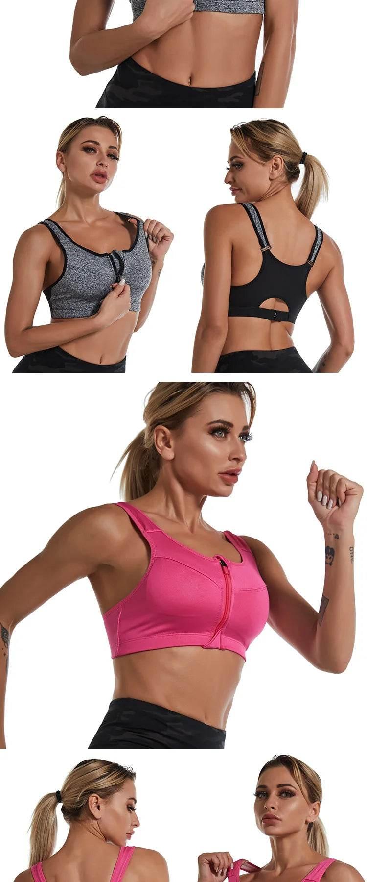 Fitness Women Sportswear Sports Bra Crop Top Feminine Sport Top Bras For Fitness Gym Female Underwear Running Push Up Brassiere - Empire P.E
