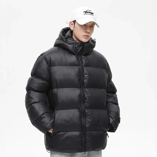 Men's Hooded Zipper Parkas Puffer Jackets - Empire P.E