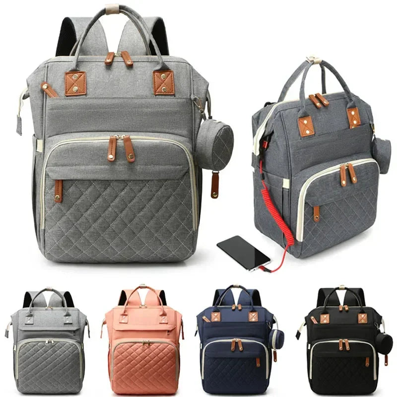 USB Diaper Bag Backpack - Empire P.E
