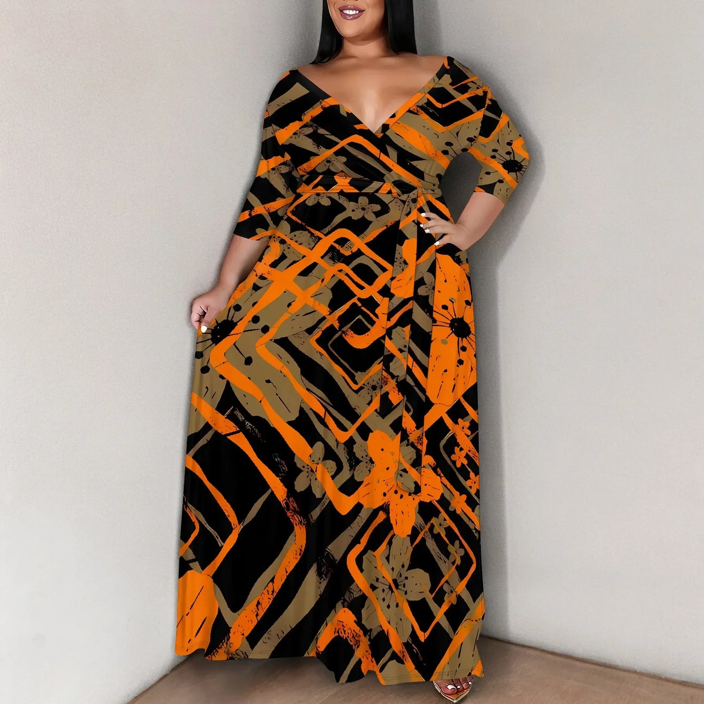 Plus Size for Womens Summer Casual Sundress - Empire P.E