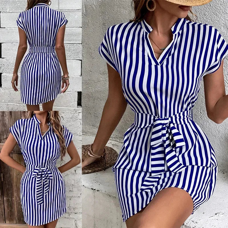 Women Spring Summer Style A-Line Dress Lady Casual Sleeveless - Empire P.E
