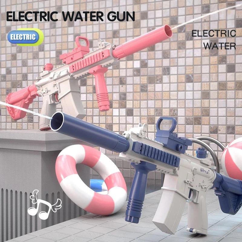Electric Water Gun Pistol 10M Long Range Portable Guns M416 Children Summer Beach Outdoor Fight Shooting Toys for Boys Kid Games - Empire P.E