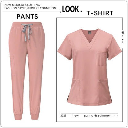 Clinic Workwear Unisex Medical Nurse Scrub Set