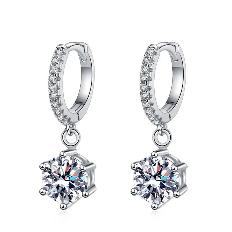 Real 925 Silver Moissanite Jewelry Set - Empire P.E