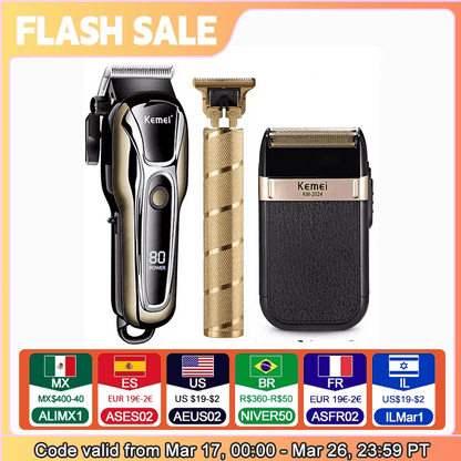 Clipper Electric Hair Trimmer for men Electric shaver professional Men's Hair cutting machine Wireless barber trimmer - Empire P.E