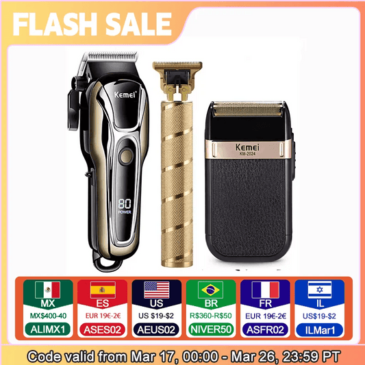 Clipper Electric Hair Trimmer for men Electric shaver professional Men's Hair cutting machine Wireless barber trimmer - Empire P.E