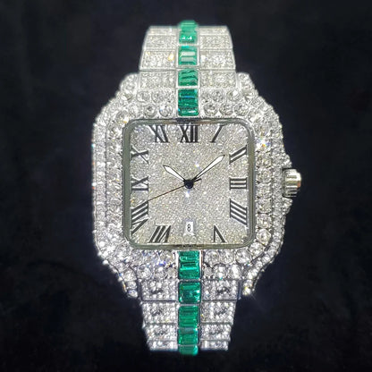 Men's Luxury Diamond Fashion Designer Style Quartz Watches