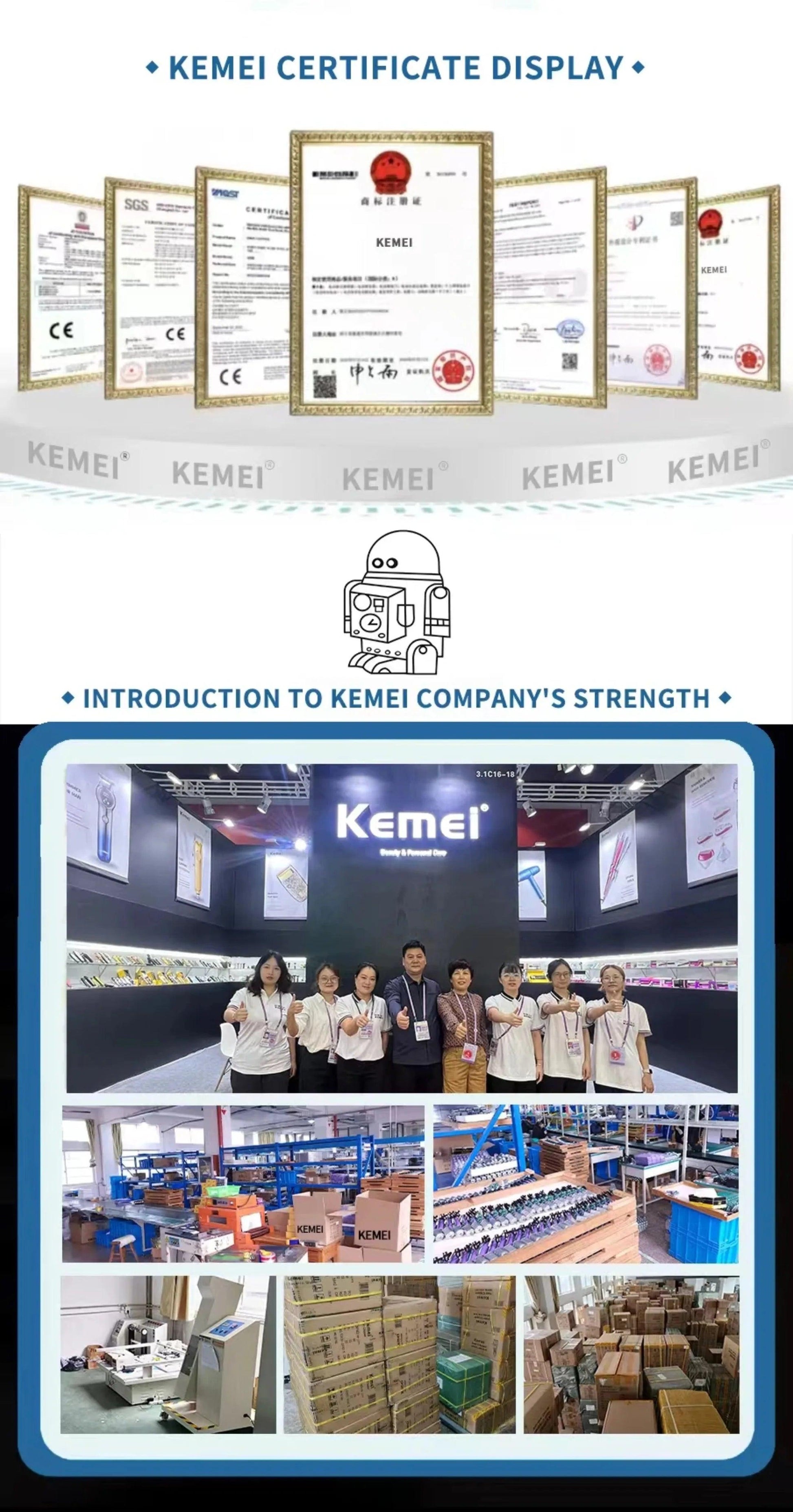 Kemei Professional Hair & Beard Trimmer - Empire P.E