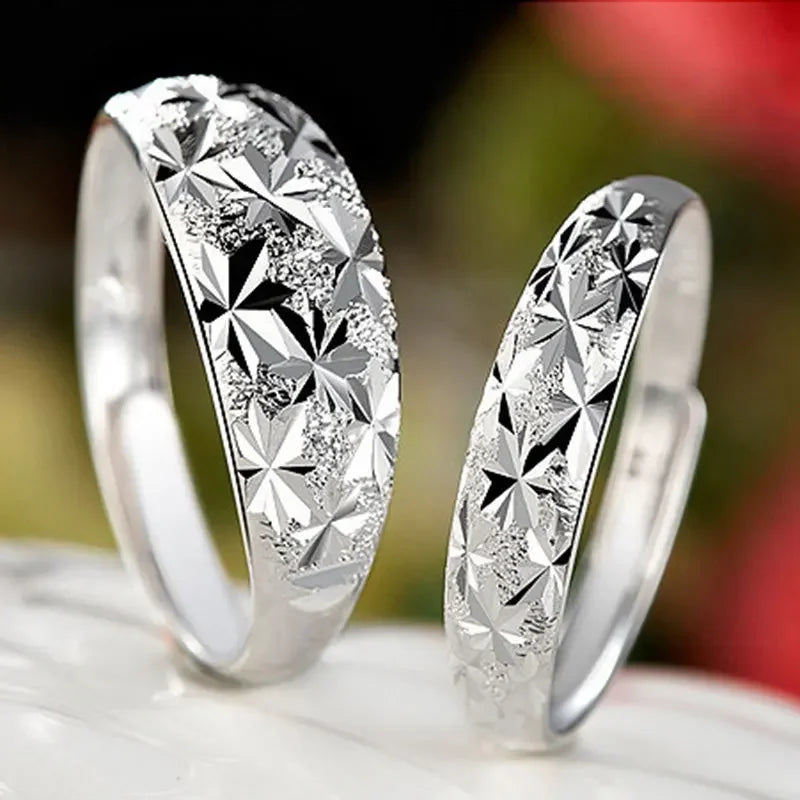 NEW 925 Sterling Silver Moissanite Diamond Couple Rings - Empire P.E