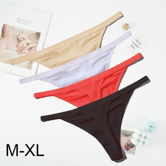 Women Cotton G String Thongs Low Waist Panties - Empire P.E